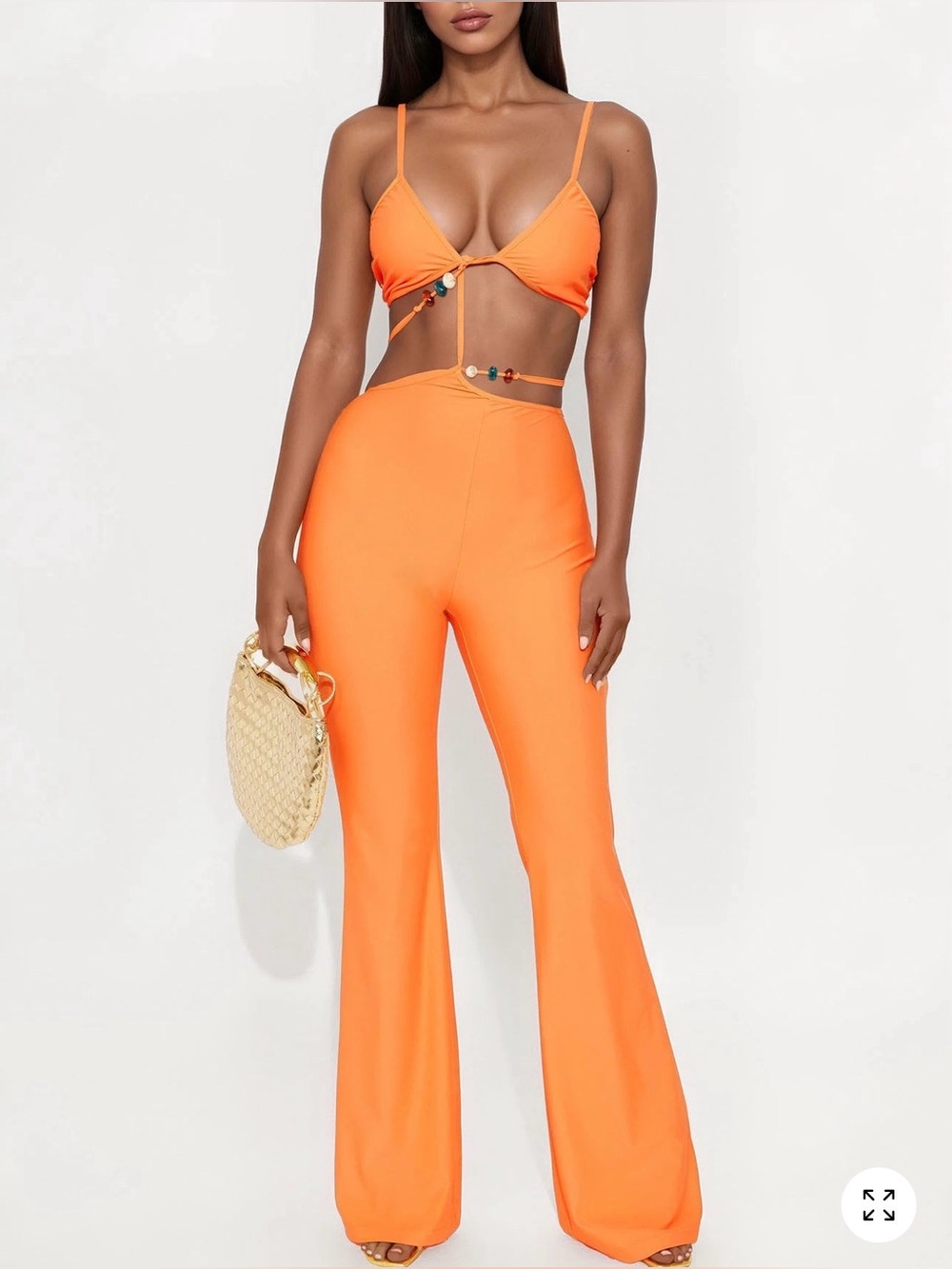 Fashion Nova Jumpsuit in Vibrant Orange